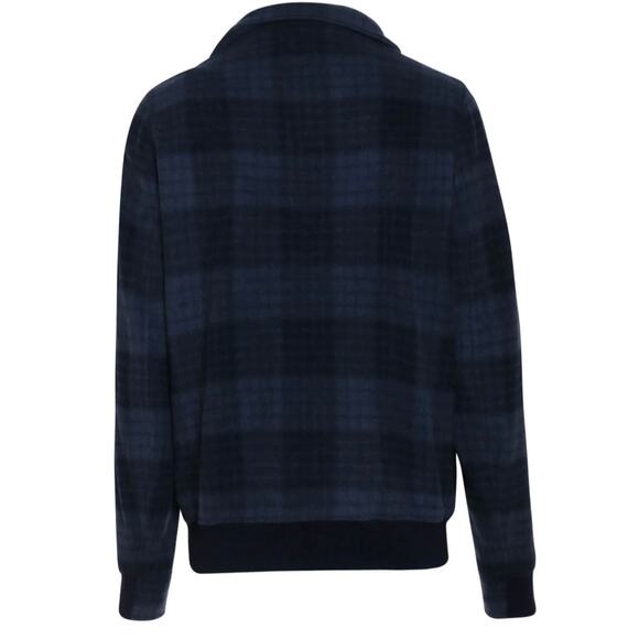 Brunello Cucinelli Navy and Light Blue Wool Blend Plaid Jacket - Picture 2 of 11